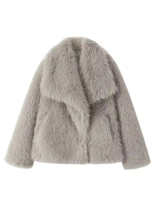 VIRAL FAUX PELZJACKE