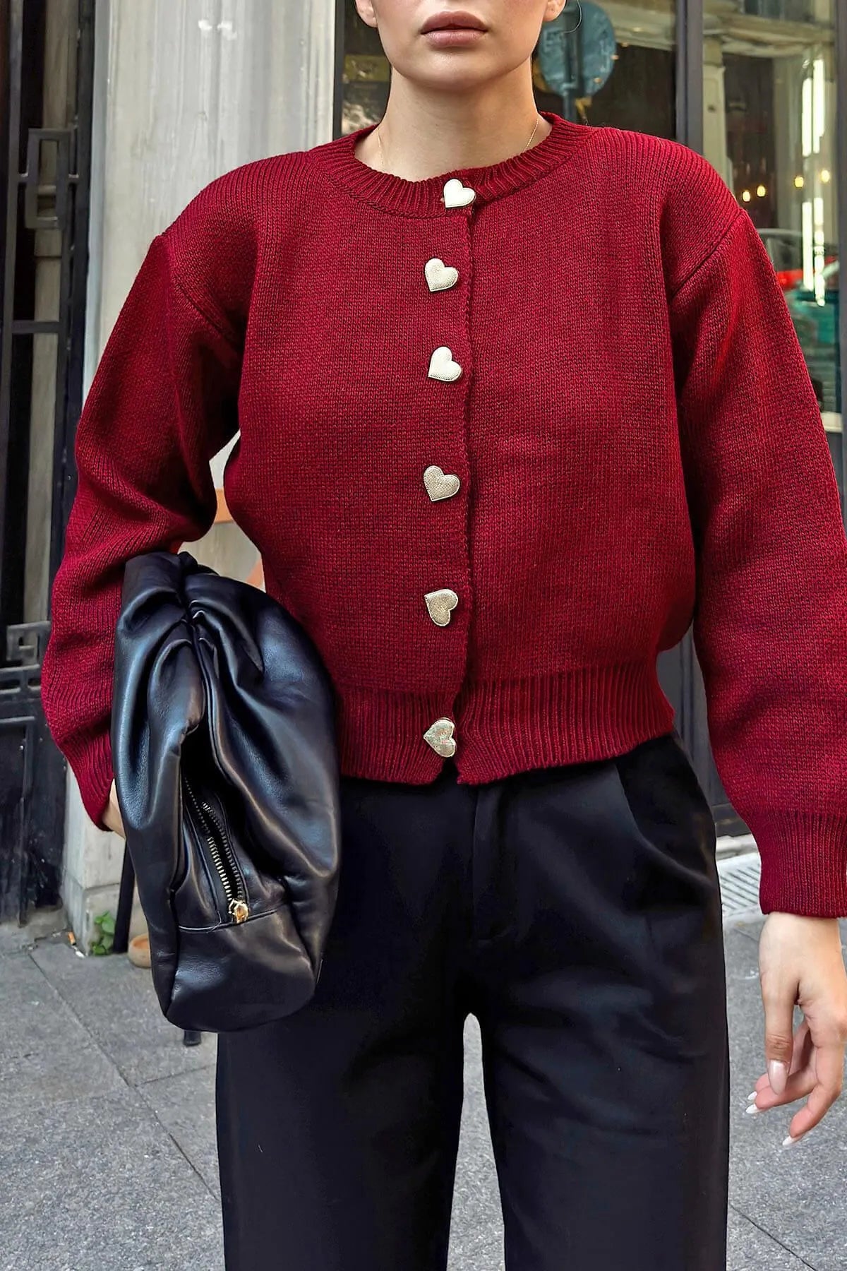 ROSE STRICKJACKE