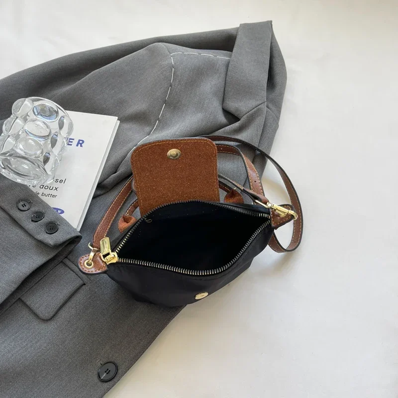 Exklusive kleine Umhängetasche inspiriert von Longchamp Mini Le Pilage