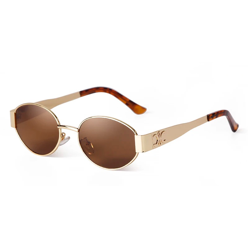 Stilvolle Celine Triomphe Sonnenbrille, hochwertige Nachahmung in braun