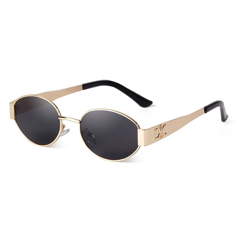 Stilvolle Celine Triomphe Sonnenbrille, hochwertige Nachahmung in schwarz