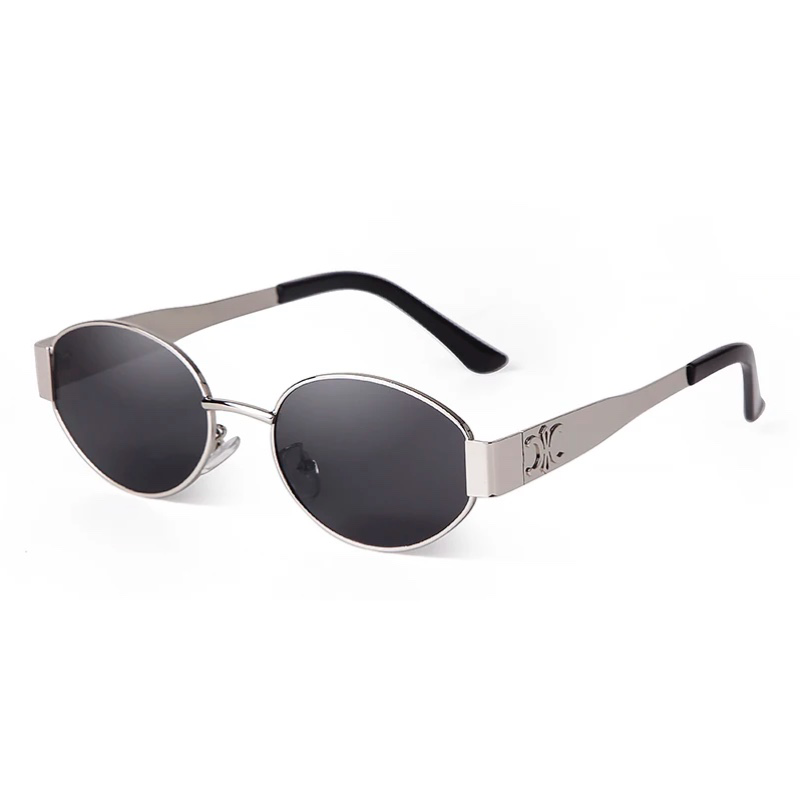 Stilvolle Celine Triomphe Sonnenbrille, hochwertige Nachahmung in silber