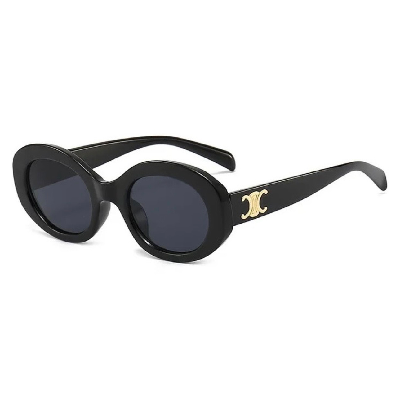 Stilvolle Celine Triomphe Sonnenbrille, hochwertige Nachahmung in schwarz