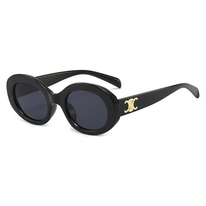 Stilvolle Celine Triomphe Sonnenbrille, hochwertige Nachahmung in schwarz